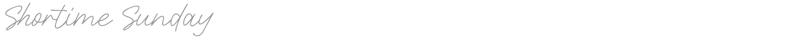 Shortime Sunday font preview